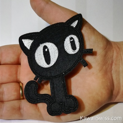 Grosse Schwarze Katze Patch