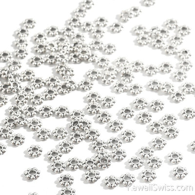"Dots" Perlen (5mm, 20 Pack) - Silber