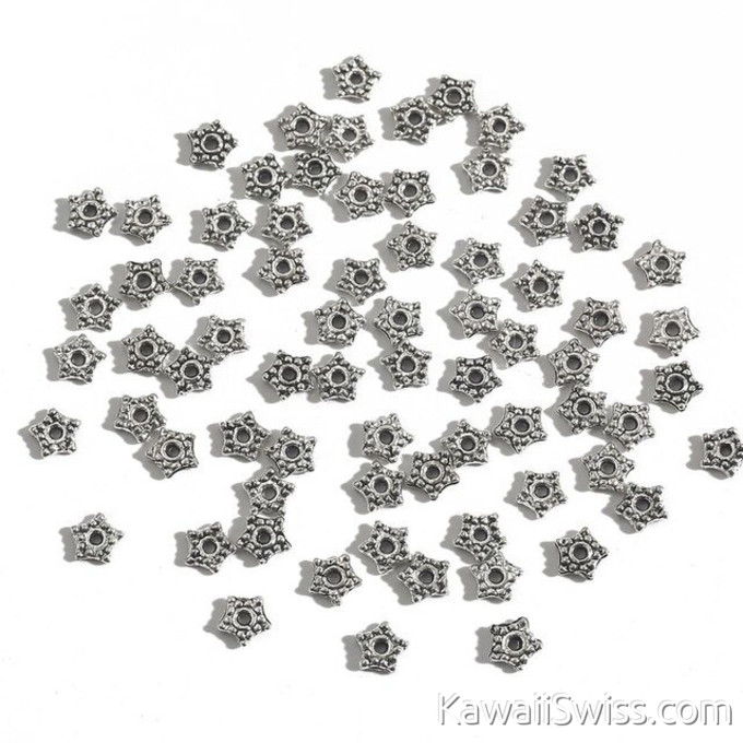 Sterne Perlen (4mm, 10 Pack)